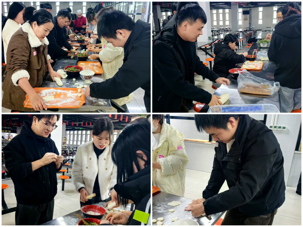 BOdog官网微电组织冬至节包饺子活动